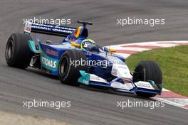 27.04.2002 Barcelona, Spanien, Barcelona, Training am Samstag, Felipe Massa (Sauber Petronas) auf der Strecke, Formel 1 Grand Prix (GP) von Spanien 2002. c xpb.cc Email: info@xpb.cc, weitere Bilder auf der Datenbank: www.xpb.cc