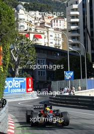 25.05.2002 Monte Carlo, Monaco, F1 in Monaco, Samstag, Training, Mark Webber (European Minardi) auf der Strecke, Formel 1 Grand Prix (GP) von Monaco 2002 in Monte Carlo, Monaco c xpb.cc Email: info@xpb.cc, weitere Bilder auf der Datenbank: www.xpb.cc