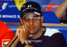 22.05.2002 Monte Carlo, Monaco, F1 in Monaco, Pressekonferenz der FIA am Mittwoch mit Juan Pablo Montoya (BMW Williams F1), Formel 1 Grand Prix (GP) von Monaco 2002 in Monte Carlo, Monaco c xpb.cc Email: info@xpb.cc, weitere Bilder auf der Datenbank: www.xpb.cc
