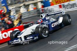 26.05.2002 Monte Carlo, Monaco, F1 in Monaco, Sonntag, WarmUp, Juan Pablo Montoya (BMW WilliamsF1) auf der Strecke, Formel 1 Grand Prix (GP) von Monaco 2002 in Monte Carlo, Monaco c xpb.cc Email: info@xpb.cc, weitere Bilder auf der Datenbank: www.xpb.cc