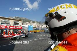 26.05.2002 Monte Carlo, Monaco, F1 in Monaco, Sonntag, WarmUp, Kimi Raikkonen - Räikkönen auf der Strecke, Formel 1 Grand Prix (GP) von Monaco 2002 in Monte Carlo, Monaco c xpb.cc Email: info@xpb.cc, weitere Bilder auf der Datenbank: www.xpb.cc