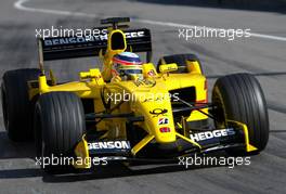 25.05.2002 Monte Carlo, Monaco, F1 in Monaco, Samstag, Training, Takuma Sato (Jordan Honda) auf der Strecke, Formel 1 Grand Prix (GP) von Monaco 2002 in Monte Carlo, Monaco c xpb.cc Email: info@xpb.cc, weitere Bilder auf der Datenbank: www.xpb.cc