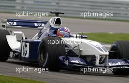 28.09.2002 Indianapolis, USA, F1 in Indianapolis, Samstag, Juan Pablo Montoya (BMW WilliamsF1, FW24, Nr. 06) auf der Strecke, 2002 SAP United States Grand Prix - (USGP, Formel 1, USA, Grand Prix, GP). c xpb.cc - weitere Bilder auf der Datenbank unter www.xpb.cc - Email: info@xpb.cc