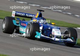 29.09.2002 Indianapolis, USA, F1 in Indianapolis, Sonntag 29.09.2002, Warmup, Heinz Harald Frentzen (Orange Arrows, A23, Nr. 20) auf der Strecke, 2002 SAP United States Grand Prix - (USGP, Formel 1, USA, Grand Prix, GP). c xpb.cc - weitere Bilder auf der Datenbank unter www.xpb.cc - Email: info@xpb.cc