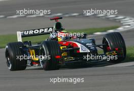 29.09.2002 Indianapolis, USA, F1 in Indianapolis, Sonntag 29.09.2002, Warmup, Alex Yoong (Minardi) auf der Strecke, 2002 SAP United States Grand Prix - (USGP, Formel 1, USA, Grand Prix, GP). c xpb.cc - weitere Bilder auf der Datenbank unter www.xpb.cc - Email: info@xpb.cc