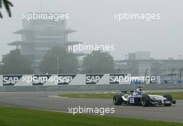 28.09.2002 Indianapolis, USA, F1 in Indianapolis, Samstag, Juan Pablo Montoya (BMW WilliamsF1, FW24, Nr. 06) auf der Strecke, 2002 SAP United States Grand Prix - (USGP, Formel 1, USA, Grand Prix, GP). c xpb.cc - weitere Bilder auf der Datenbank unter www.xpb.cc - Email: info@xpb.cc