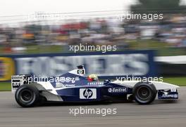 28.09.2002 Indianapolis, USA, F1 in Indianapolis, Samstag, Ralf Schumacher (BMW WilliamsF1, FW24, Nr. 05) auf der Strecke, 2002 SAP United States Grand Prix - (USGP, Formel 1, USA, Grand Prix, GP). c xpb.cc - weitere Bilder auf der Datenbank unter www.xpb.cc - Email: info@xpb.cc