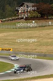 06.09.2003 Zeltweg, Österreich, Jean Alesi (FRA), AMG-Mercedes, Mercedes-Benz CLK-DTM, in front of Christijan Albers (NED), Express-Service AMG-Mercedes, Mercedes-Benz CLK-DTM - DTM 2003 in Zeltweg, Grand-Prix-Kurs des A1-Ring, Österreich (Deutsche Tourenwagen Masters)  - Weitere Bilder auf www.xpb.cc, eMail: info@xpb.cc - Belegexemplare senden.  c Copyright: Kennzeichnung mit: Miltenburg / xpb.cc