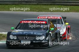 07.09.2003 Zeltweg, Österreich, Marcel Fässler (CHE), AMG-Mercedes, Mercedes-Benz CLK-DTM, leading for Bernd Schneider (GER), Vodafone AMG-Mercedes, Mercedes-Benz CLK-DTM - DTM 2003 in Zeltweg, Grand-Prix-Kurs des A1-Ring, Österreich (Deutsche Tourenwagen Masters)  - Weitere Bilder auf www.xpb.cc, eMail: info@xpb.cc - Belegexemplare senden.  c Copyright: Kennzeichnung mit: Miltenburg / xpb.cc