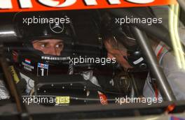 07.06.2003 Klettwitz, Deutschland, Christijan Albers (NED), Express-Service AMG-Mercedes, Portrait, in the car, talking with his race engineer - DTM 2003 in Klettwitz, EuroSpeedway Lausitz, Lausitzring (Deutsche Tourenwagen Masters)  - Weitere Bilder auf www.xpb.cc, eMail: info@xpb.cc - Belegexemplare senden. c Copyright: Kennzeichnung mit: Miltenburg / xpb.cc