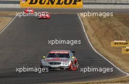 08.06.2003 Klettwitz, Deutschland, Bernd Schneider (GER), Vodafone AMG-Mercedes, Mercedes-Benz CLK-DTM, leading for Peter Dumbreck (GBR), OPC Team Phoenix, Opel Astra V8 Coupé (background) - DTM 2003 in Klettwitz, EuroSpeedway Lausitz, Lausitzring (Deutsche Tourenwagen Masters)  - Weitere Bilder auf www.xpb.cc, eMail: info@xpb.cc - Belegexemplare senden. c Copyright: Kennzeichnung mit: Miltenburg / xpb.cc