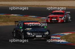 08.06.2003 Klettwitz, Deutschland, Marcel Fässler (CHE), AMG-Mercedes, Mercedes-Benz CLK-DTM, in front of Laurent Aiello (FRA), S line Audi Junior Team, Abt-Audi TT-R - DTM 2003 in Klettwitz, EuroSpeedway Lausitz, Lausitzring (Deutsche Tourenwagen Masters)  - Weitere Bilder auf www.xpb.cc, eMail: info@xpb.cc - Belegexemplare senden. c Copyright: Kennzeichnung mit: Miltenburg / xpb.cc