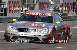 06.06.2003 Klettwitz, Deutschland, Bernd Schneider (GER), Vodafone AMG-Mercedes, Mercedes-Benz CLK-DTM, in the pitlane - DTM 2003 in Klettwitz, EuroSpeedway Lausitz, Lausitzring (Deutsche Tourenwagen Masters)  - Weitere Bilder auf www.xpb.cc, eMail: info@xpb.cc - Belegexemplare senden. c Copyright: Kennzeichnung mit: Miltenburg / xpb.cc