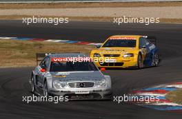 08.06.2003 Klettwitz, Deutschland, Christijan Albers (NED), Express-Service AMG-Mercedes, Mercedes-Benz CLK-DTM, and Jeroen Bleekemolen (NED), OPC Euroteam, Opel Astra V8 Coupé - DTM 2003 in Klettwitz, EuroSpeedway Lausitz, Lausitzring (Deutsche Tourenwagen Masters)  - Weitere Bilder auf www.xpb.cc, eMail: info@xpb.cc - Belegexemplare senden. c Copyright: Kennzeichnung mit: Miltenburg / xpb.cc