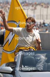 08.06.2003 Klettwitz, Deutschland, Jeroen Bleekemolen (NED), OPC Euroteam, Portrait, drivers parade - DTM 2003 in Klettwitz, EuroSpeedway Lausitz, Lausitzring (Deutsche Tourenwagen Masters)  - Weitere Bilder auf www.xpb.cc, eMail: info@xpb.cc - Belegexemplare senden. c Copyright: Kennzeichnung mit: Miltenburg / xpb.cc