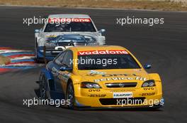 08.06.2003 Klettwitz, Deutschland, Jeroen Bleekemolen (NED), OPC Euroteam, Opel Astra V8 Coupé, in front of Thomas Jäger (GER), Original-Teile AMG-Mercedes, Mercedes-Benz CLK-DTM - DTM 2003 in Klettwitz, EuroSpeedway Lausitz, Lausitzring (Deutsche Tourenwagen Masters)  - Weitere Bilder auf www.xpb.cc, eMail: info@xpb.cc - Belegexemplare senden. c Copyright: Kennzeichnung mit: Miltenburg / xpb.cc