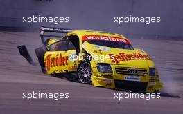 06.06.2003 Klettwitz, Deutschland, Christian Abt (GER), Hasseröder Abt-Audi, Abt-Audi TT-R, crashing into the concrete barrier (like his teammate Laurent Aiello (FRA), Hasseröder Abt-Audi, Abt-Audi TT-R in the morning) - DTM 2003 in Klettwitz, EuroSpeedway Lausitz, Lausitzring (Deutsche Tourenwagen Masters)  - Weitere Bilder auf www.xpb.cc, eMail: info@xpb.cc - Belegexemplare senden. c Copyright: Kennzeichnung mit: Miltenburg / xpb.cc