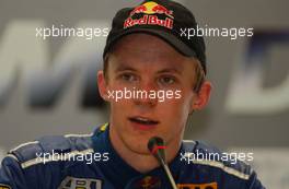 08.06.2003 Klettwitz, Deutschland, Press Conference, Mattias Ekström (SWE), PlayStation 2 Red Bull Abt-Audi, Abt-Audi T T-R (3rd) - DTM 2003 in Klettwitz, EuroSpeedway Lausitz, Lausitzring (Deutsche Tourenwagen Masters)  - Weitere Bilder auf www.xpb.cc, eMail: info@xpb.cc - Belegexemplare senden. c Copyright: Kennzeichnung mit: Miltenburg / xpb.cc