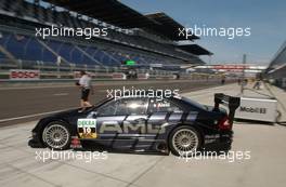 06.06.2003 Klettwitz, Deutschland, Jean Alesi (FRA), AMG-Mercedes, Mercedes-Benz CLK-DTM, driving out of the pitlane - DTM 2003 in Klettwitz, EuroSpeedway Lausitz, Lausitzring (Deutsche Tourenwagen Masters)  - Weitere Bilder auf www.xpb.cc, eMail: info@xpb.cc - Belegexemplare senden. c Copyright: Kennzeichnung mit: Miltenburg / xpb.cc