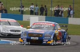 27.07.2003 Castle Donington, Großbritannien, Mattias Ekström (SWE), PlayStation 2 Red Bull Abt-Audi, Abt-Audi TT-R, in front of Christijan Albers (NED), Express-Service AMG-Mercedes, Mercedes-Benz CLK-DTM - DTM 2003 in Castle Donington, Donington Park (Deutsche Tourenwagen Masters, UK, GB, England)  - Weitere Bilder auf www.xpb.cc, eMail: info@xpb.cc - Belegexemplare senden. c Copyright: Kennzeichnung mit: Miltenburg / xpb.cc