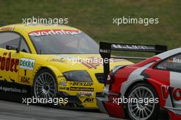 05.10.2003 Hockenheim, Deutschland, DTM 2003 am Hockenheimring, Laurent Aiello (FRA), Hasseröder Abt-Audi, Abt-Audi TT-R, Bernd Schneider (GER), Vodafone AMG-Mercedes, Mercedes-Benz CLK-DTM - DTM 2003 in Hockenheim, Grand-Prix-Kurs des Hockenheimring Baden-Württemberg (Deutsche Tourenwagen Masters) - Weitere Bilder auf www.xpb.cc, eMail: info@xpb.cc - Belegexemplare senden. c Copyrightkennzeichnung mit: xpb.cc