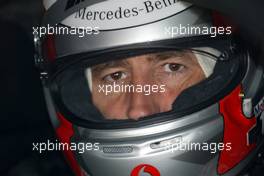 08.04.2003 Hockenheim, Deutschland, Bernd Schneider, HWA GmbH, Portrait, in seinem Wagen, (Box), DTM 2003 in Hockenheim, Grand-Prix-Kurs des Hockenheimring Baden-Württemberg (Deutsche Tourenwagen Masters)  c Copyright: Photos mit - xpb.cc - kennzeichnen, weitere Bilder auf www.xpb.cc, eMail: info@xpb.cc - Belegexemplare senden.