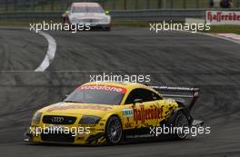 25.05.2003 Nürburg, Deutschland, Laurent Aiello (FRA), Hasseröder Abt-Audi, Abt-Audi TT-R, leading for Bernd Schneider (GER), Vodafone AMG-Mercedes, Mercedes-Benz CLK-DTM, to take third place - DTM 2003 in Nürburg, Grand-Prix-Kurs des Nürburgring (Deutsche Tourenwagen Masters)  - Weitere Bilder auf www.xpb.cc, eMail: info@xpb.cc - Belegexemplare senden. c Copyright: Kennzeichnung mit: Miltenburg / xpb.cc