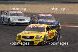 17.08.2003 Nürburg, Deutschland, Laurent Aiello (FRA), Hasseröder Abt-Audi, Abt-Audi TT-R, leading in front of Mattias Ekström (SWE), PlayStation 2 Red Bull Abt-Audi, Abt-Audi TT-R, and Christijan Albers (NED), Express-Service AMG-Mercedes, Mercedes-Benz CLK-DTM - DTM 2003 in Nürburg, Grand-Prix-Kurs des Nürburgring (Deutsche Tourenwagen Masters)  - Weitere Bilder auf www.xpb.cc, eMail: info@xpb.cc - Belegexemplare senden. c Copyright: Kennzeichnung mit: Miltenburg / xpb.cc