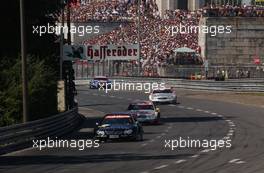 22.06.2003 Nürnberg, Deutschland, Jean Alesi (FRA), AMG-Mercedes, Mercedes-Benz CLK-DTM, leading for Bernd Schneider (GER), Vodafone AMG-Mercedes, Mercedes-Benz CLK-DTM, Christijan Albers (NED), Express-Service AMG-Mercedes, Mercedes-Benz CLK-DTM, and Mattias Ekström (SWE), PlayStation 2 Red Bull Abt-Audi, Abt-Audi TT-R - DTM 2003 in Nürnberg, Norisring (Deutsche Tourenwagen Masters)  - Weitere Bilder auf www.xpb.cc, eMail: info@xpb.cc - Belegexemplare senden. c Copyright: Kennzeichnung mit: Miltenburg / xpb.cc