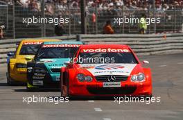 22.06.2003 Nürnberg, Deutschland, Katsutomo Kaneishi (JPN), ARTA AMG-Mercedes, Mercedes-Benz CLK-DTM, in front of Manuel Reuter (GER), OPC Team Holzer, Opel Astra V8 Coupé, and Jeroen Bleekemolen (NED), OPC Euroteam, Opel Astra V8 Coupé - DTM 2003 in Nürnberg, Norisring (Deutsche Tourenwagen Masters)  - Weitere Bilder auf www.xpb.cc, eMail: info@xpb.cc - Belegexemplare senden. c Copyright: Kennzeichnung mit: Miltenburg / xpb.cc