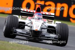 07.03.2003 Melbourne, Australien, MEL, Formel1, Freitag, 1tes Qualifying (1-2pm),  Jacques Villeneuve (CDN, 16), Lucky Strike BAR Honda, BAR005, auf der Strecke (Track) - Albert Park Circuit, (Fosters Australian Grand Prix 2003, Victoria, Australia, Formel 1, F1)  c Copyright: Photos mit - xpb.cc - kennzeichnen, weitere Bilder auf www.xpb.cc, eMail: info@xpb.cc - Belegexemplare senden.