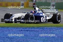 07.03.2003 Melbourne, Australien, MEL, Formel1, Freitag, 2tes freies Training (11-12am),  Juan-Pablo Montoya (Juan Pablo, CO, 03), BMW WilliamsF1 Team, FW25, auf der Strecke (Track) - Albert Park Circuit, (Fosters Australian Grand Prix 2003, Victoria, Australia, Formel 1, F1)  c Copyright: Photos mit - xpb.cc - kennzeichnen, weitere Bilder auf www.xpb.cc, eMail: info@xpb.cc - Belegexemplare senden.