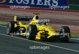 08.03.2003 Melbourne, Australien, MEL, Formel1, Samstag, Training, Giancarlo Fisichella (I, 11), Jordan Ford, EJ13, auf der Strecke (Track) - Albert Park Circuit, (Fosters Australian Grand Prix 2003, Victoria, Australia, Formel 1, F1)  c Copyright: Photos mit - xpb.cc - kennzeichnen, weitere Bilder auf www.xpb.cc, eMail: info@xpb.cc - Belegexemplare senden.