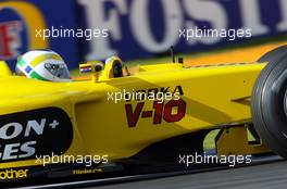 08.03.2003 Melbourne, Australien, MEL, Formel1, Samstag, Training, Giancarlo Fisichella (I, 11), Jordan Ford, EJ13, auf der Strecke (Track) - Albert Park Circuit, (Fosters Australian Grand Prix 2003, Victoria, Australia, Formel 1, F1)  c Copyright: Photos mit - xpb.cc - kennzeichnen, weitere Bilder auf www.xpb.cc, eMail: info@xpb.cc - Belegexemplare senden.