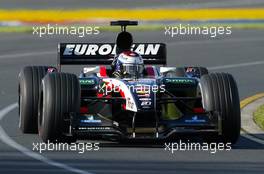08.03.2003 Melbourne, Australien, MEL, Formel1, Samstag, Training, Jos Verstappen (NL, 19), Minardi Cosworth, PS03, auf der Strecke (Track) - Albert Park Circuit, (Fosters Australian Grand Prix 2003, Victoria, Australia, Formel 1, F1)  c Copyright: Photos mit - xpb.cc - kennzeichnen, weitere Bilder auf www.xpb.cc, eMail: info@xpb.cc - Belegexemplare senden.