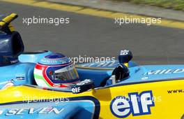 08.03.2003 Melbourne, Australien, MEL, Formel1, Samstag, Jarno Trulli (I, 07), Mild Seven Renault F1 Team, R23, auf der Strecke (Track) - Albert Park Circuit, (Fosters Australian Grand Prix 2003, Victoria, Australia, Formel 1, F1)  c Copyright: Photos mit - xpb.cc - kennzeichnen, weitere Bilder auf www.xpb.cc, eMail: info@xpb.cc - Belegexemplare senden.