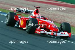 08.03.2003 Melbourne, Australien, MEL, Formel1, Samstag, Training, Michael Schumacher (D, 01), Scuderia Ferrari Marlboro, F2002, auf der Strecke (Track) - Albert Park Circuit, (Fosters Australian Grand Prix 2003, Victoria, Australia, Formel 1, F1)  c Copyright: Photos mit - xpb.cc - kennzeichnen, weitere Bilder auf www.xpb.cc, eMail: info@xpb.cc - Belegexemplare senden.