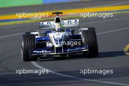 08.03.2003 Melbourne, Australien, MEL, Formel1, Samstag, Training, Ralf Schumacher (D, 04), BMW WilliamsF1 Team, FW25, auf der Strecke (Track) - Albert Park Circuit, (Fosters Australian Grand Prix 2003, Victoria, Australia, Formel 1, F1)  c Copyright: Photos mit - xpb.cc - kennzeichnen, weitere Bilder auf www.xpb.cc, eMail: info@xpb.cc - Belegexemplare senden.