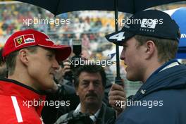 09.03.2003 Melbourne, Australien, MEL, Formel1, Sonntag, Michael Schumacher (D, 01), Scuderia Ferrari Marlboro, und Ralf Schumacher (D, 04), BMW WilliamsF1 Team, Portrait - Albert Park Circuit, (Fosters Australian Grand Prix 2003, Victoria, Australia, Formel 1, F1)  c Copyright: Photos mit - xpb.cc - kennzeichnen, weitere Bilder auf www.xpb.cc, eMail: info@xpb.cc - Belegexemplare senden.