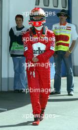 17.05.2003 Spielberg, Österreich, AT, Formel1, Samstag, Michael Schumacher (D, Ferrari) - Formel 1 Grand Prix (GP) von Austria 2003 auf dem A1 Ring, Oesterreich, Zeltweg, Spielberg, Austria - Weitere Bilder auf www.xpb.cc, eMail: info@xpb.cc - Belegexemplare senden. Abdruck ist honorarpflichtig. c Copyrightnachweis: xpb.cc