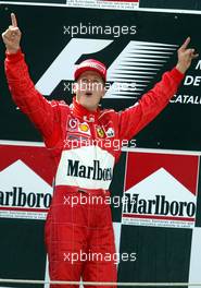 04.05.2003 Granollers, Spanien, BCN, Formel1, Sonntag, Podium, GP von Spanien, Michael Schumacher (D, Ferrari) - (Barcelona, Spanien, Spain, Circuit de Catalunya, Grand Prix of Spain 2003, Formel 1, F1)  - Weitere Bilder auf www.xpb.cc, eMail: info@xpb.cc - Belegexemplare senden. Abdruck ist honorarpflichtig. c Copyrightnachweis: xpb.cc