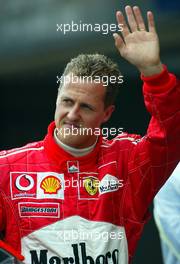 04.04.2003 SAO PAULO, BRASILIEN, BR, FORMEL1, FREITAG, MICHAEL SCHUMACHER (D, FERRARI) - AUTODROMO JOSE CARLOS PACE, INTERLAGOS (2003 GRAND PRIX OF BRAZIL, FORMEL 1, F1).  c COPYRIGHT: PHOTOS MIT - XPB.CC - KENNZEICHNEN, WEITERE BILDER AUF WWW.XPB.CC, EMAIL: INFO@XPB.CC - BELEGEXEMPLARE SENDEN.