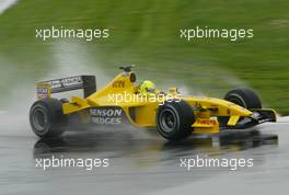 13.06.2003 Montreal, Kanada, CAN, Formel1, Freitag, Ralph Firman (GB, 12), Jordan Ford, EJ13, auf der Strecke (Track) - Formel 1 Grand Prix (GP) von Kanada 2003 auf dem Circuit Gilles Villeneuve, Ile Notre-Dame, Canada, Quebec, F1 - Weitere Bilder auf www.xpb.cc, eMail: info@xpb.cc - Belegexemplare senden. Abdruck ist honorarpflichtig. c Copyrightnachweis: xpb.cc