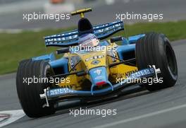 13.06.2003 Montreal, Kanada, CAN, Formel1, Freitag, freies Training, Jarno Trulli (I, 07), Mild Seven Renault F1 Team, R23, auf der Strecke (Track) - Formel 1 Grand Prix (GP) von Kanada 2003 auf dem Circuit Gilles Villeneuve, Ile Notre-Dame, Canada, Quebec, F1 - Weitere Bilder auf www.xpb.cc, eMail: info@xpb.cc - Belegexemplare senden. Abdruck ist honorarpflichtig. c Copyrightnachweis: xpb.cc