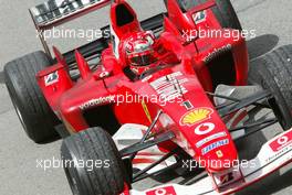 15.06.2003 Montreal, Kanada, CAN, Formel1, Sonntag, Podium, Michael Schumacher (D, Ferrari) im Park Ferme - Formel 1 Grand Prix (GP) von Kanada 2003 auf dem Circuit Gilles Villeneuve, Ile Notre-Dame, Canada, Quebec, F1 - Weitere Bilder auf www.xpb.cc, eMail: info@xpb.cc - Belegexemplare senden. Abdruck ist honorarpflichtig. c Copyrightnachweis: xpb.cc