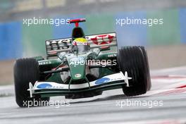 04.07.2003 Magny - Cours, Frankreich, F1, Freitag, Mark Webber (AUS, 14), Jaguar Racing, R4, auf der Strecke (Track) - Magny - Cours, Circuit de Nevers, Formel 1 Grand Prix (GP) von Frankreich 2003, France, Nevers - Alle Bilder auf www.xpb.cc, eMail: info@xpb.cc - Abdruck ist honorarpflichtig. c Copyrightnachweis: xpb.cc