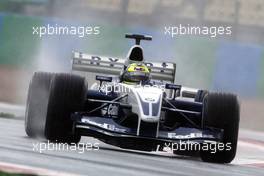 04.07.2003 Magny - Cours, Frankreich, F1, Freitag, Ralf Schumacher (D, 04), BMW WilliamsF1 Team, FW25, auf der Strecke (Track) neue letzte Kurve  - Magny - Cours, Circuit de Nevers, Formel 1 Grand Prix (GP) von Frankreich 2003, France, Nevers - Alle Bilder auf www.xpb.cc, eMail: info@xpb.cc - Abdruck ist honorarpflichtig. c Copyrightnachweis: xpb.cc