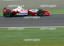 05.07.2003 Magny - Cours, Frankreich, F1, Samstag, Cristiano da Matta (BR, 21), Panasonic Toyota Racing, TF103, auf der Strecke (Track) - Magny - Cours, Circuit de Nevers, Formel 1 Grand Prix (GP) von Frankreich 2003, France, Nevers - Alle Bilder auf www.xpb.cc, eMail: info@xpb.cc - Abdruck ist honorarpflichtig. c Copyrightnachweis: xpb.cc