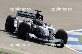 01.08.2003 Mannheim, Deutschland, F1 am Hockenheimring, Training, Jos Verstappen (NL, 19), Minardi Cosworth, PS03, auf der Strecke (Track) - Freitag, Formel 1 Grand Prix (GP), Großer Preis von Deutschland 2003 (Länge 4.574m, Baden Württemberg) - Alle Bilder auf www.xpb.cc, eMail: info@xpb.cc - Abdruck ist honorarpflichtig. c Copyrightnachweis: xpb.cc