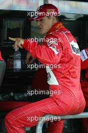 01.08.2003 Mannheim, Deutschland, F1 am Hockenheimring, Qualyfying, Michael Schumacher (D, Ferrari) - Freitag, Formel 1 Grand Prix (GP), Großer Preis von Deutschland 2003 (Länge 4.574m, Baden Württemberg) - Alle Bilder auf www.xpb.cc, eMail: info@xpb.cc - Abdruck ist honorarpflichtig. c Copyrightnachweis: xpb.cc